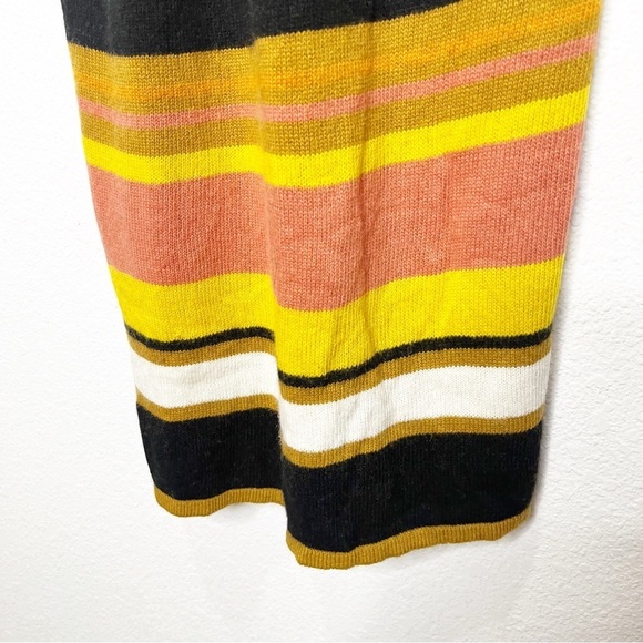 Madewell Striped Knit Tank Wool Blend Retro Midi Dress Small - Picture 7 of 11